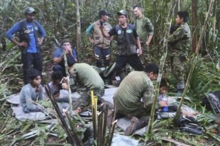 Les quatre enfants ont été retrouvés dans la forêt colombienne, 40 jours après l'accident du petit avion dans lequel ils voyageaient (archives).